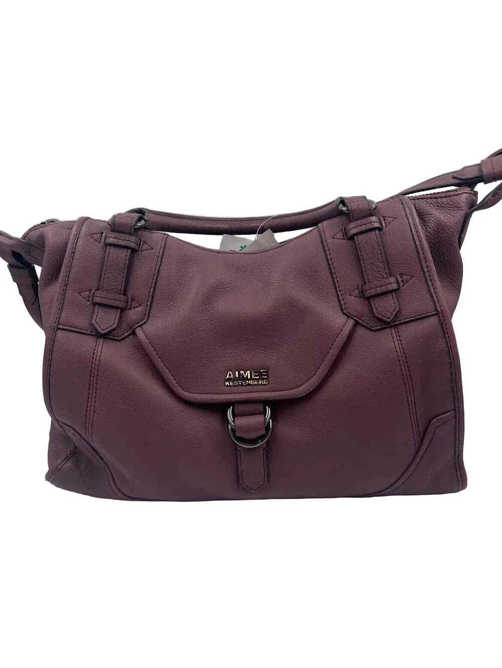 AIMEE KESTENBERG Purple Pebble Leather ALL FOR LOVE Shoulder Bag Purse Crossbody